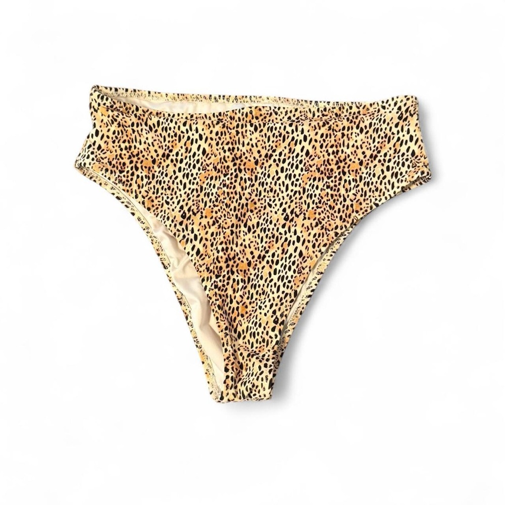 Shade & Shore Animal Print Bikini Bottoms size S